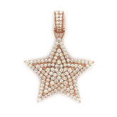 4.60 CT. Diamond Three Layer Star Pendant - White Carat - USA & Canada
